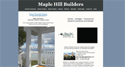 Desktop Screenshot of maplehillbuilders.com