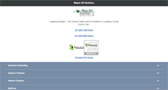 Desktop Screenshot of m.maplehillbuilders.com